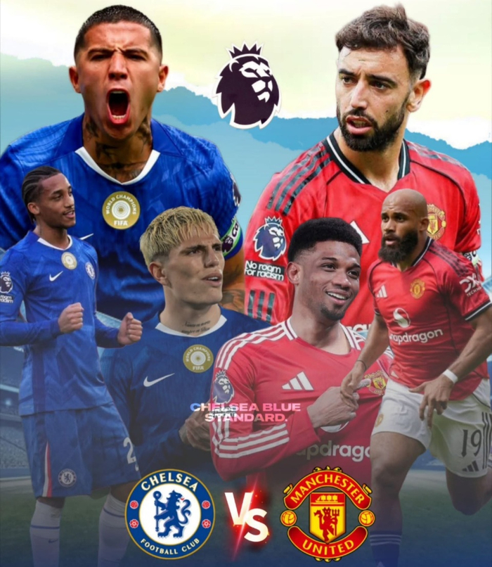 英超争五大战：切尔西主场迎战曼联，积分差距
